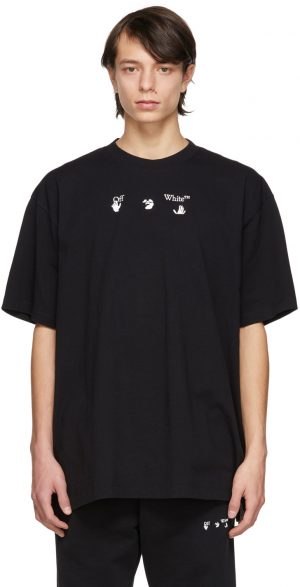 Off-White Black 'Peace Worldwide' T-Shirt Off-White Black 'Peace Worldwide' T-Shirt
