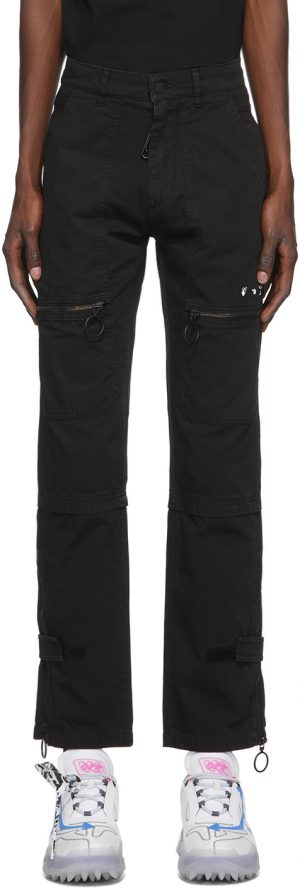 Off-White Black Slim Cargo Pants Off-White Black Slim Cargo Pants