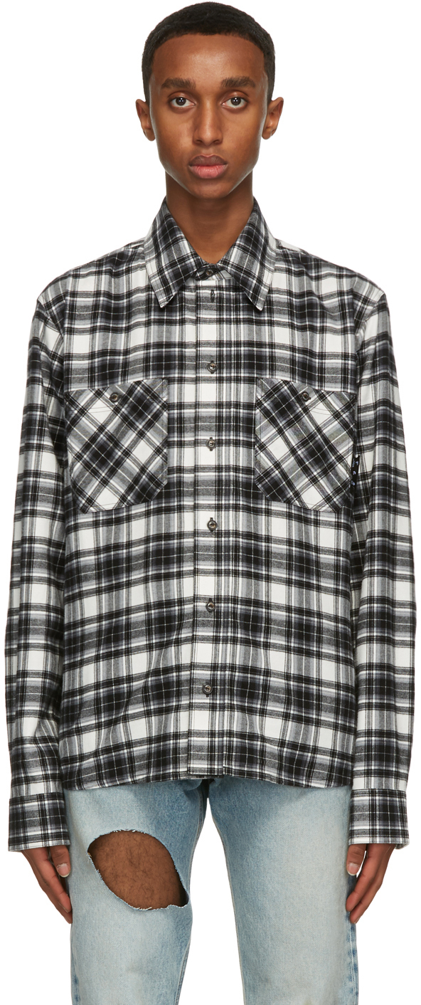 black white flannel mens