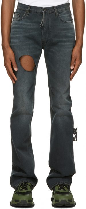 Off-White Grey Slim Stacked Joseph Jeans Off-White Grey Slim Stacked Joseph Jeans