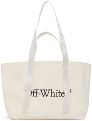 Off-White Off-White Nylon Small Commercial Tote Off-White Off-White Nylon Small Commercial Tote