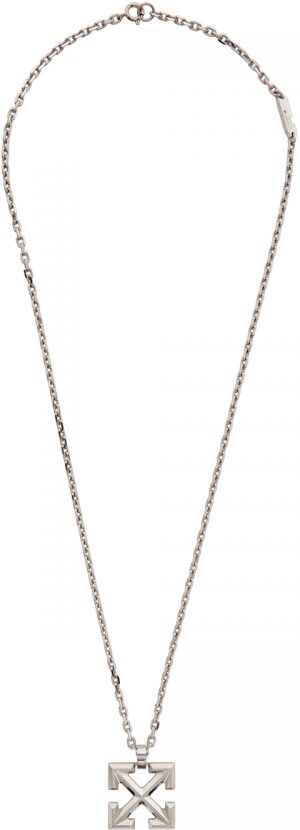 Off-White Silver Arrows Necklace Off-White Silver Arrows Necklace