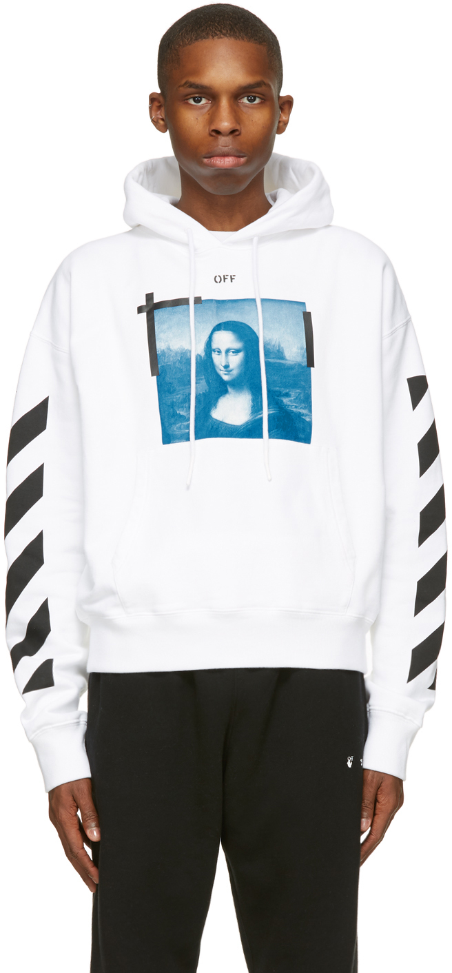 off white mona lisa hoodie black