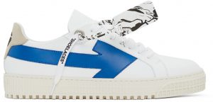 Off-White White & Blue Arrows Sneakers Off-White White & Blue Arrows Sneakers