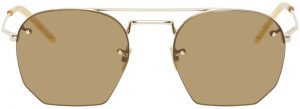 Saint Laurent Gold & Brown SL 422 Sunglasses Saint Laurent Gold & Brown SL 422 Sunglasses