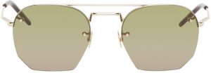 Saint Laurent Gold & Green SL 422 Sunglasses Saint Laurent Gold & Green SL 422 Sunglasses