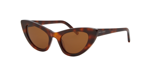 Saint Laurent Unisex YS000090 - Frame color: Tortoise, Lens color: Brown, Size 52-21/145 Saint Laurent Unisex YS000090 - Frame color: Tortoise, Lens color: Brown, Size 52-21/145