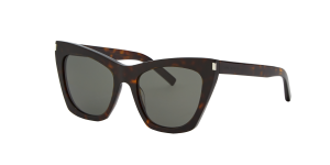 Saint Laurent Unisex YS000091 - Frame color: Tortoise, Lens color: Grey-Black, Size 55-20/145 Saint Laurent Unisex YS000091 - Frame color: Tortoise, Lens color: Grey-Black, Size 55-20/145
