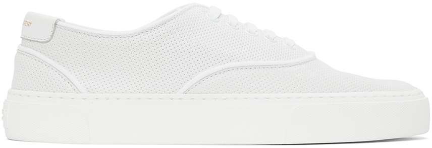 saint laurent perforated leather sneakers