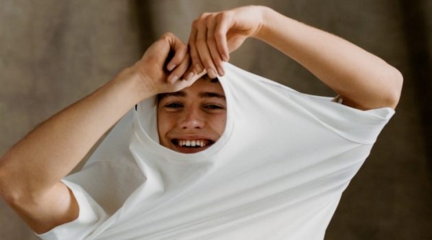 Valentin Humbroich Charms in Essentials for Calvin Klein Spring Campaign All smiles, Valentin Humbroich stars in Calvin Klein's spring-summer 2021 campaign.