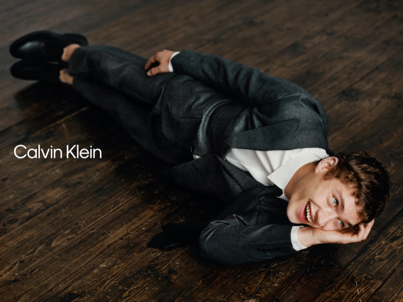 Exuding great charm, Valentin Humbroich stars in Calvin Klein's spring-summer 2021 campaign.