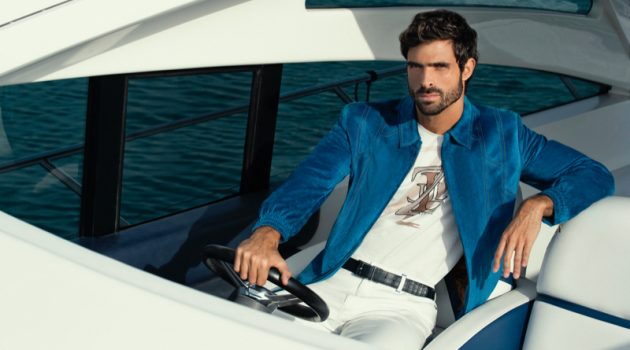 Juan Betancourt Hits the Water for ZILLI Spring Campaign Juan Betancourt fronts ZILLI's spring-summer 2021 campaign.