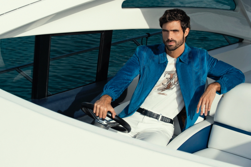 Juan Betancourt fronts ZILLI's spring-summer 2021 campaign.