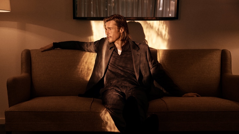 Front and center, Brad Pitt wears a look from his Brioni BP Signature collection.