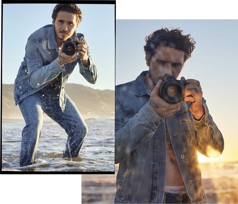 Brooklyn Beckham stars in a new campaign for Pepe Jeans' sustainable Wiser Wash denim.