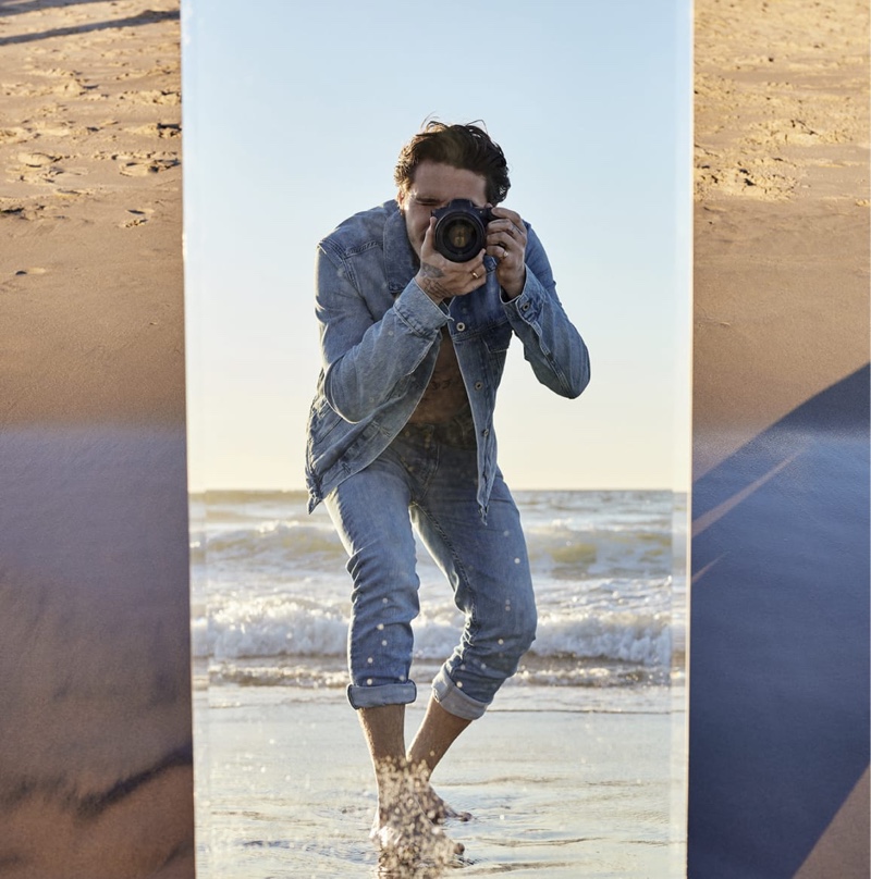 Pepe Jeans taps Brooklyn Beckham as the star of its sustainable Wiser Wash denim campaign.