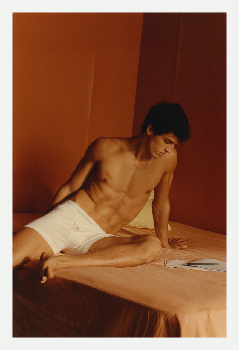 Quentin De Briey photographs Alberto Perazzolo for Calvin Klein Underwear's spring-summer 2021 campaign.