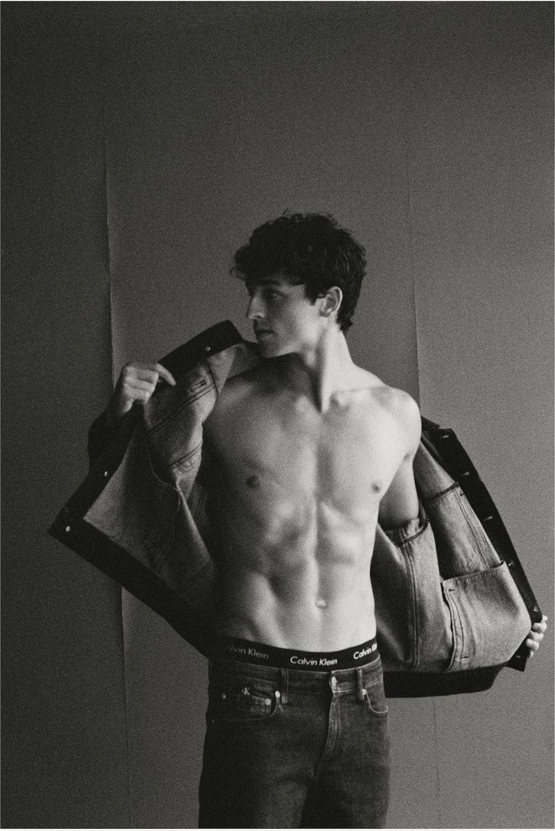Calvin Klein Jeans enlists model Alberto Perazzolo to star in its spring-summer 2021 campaign.