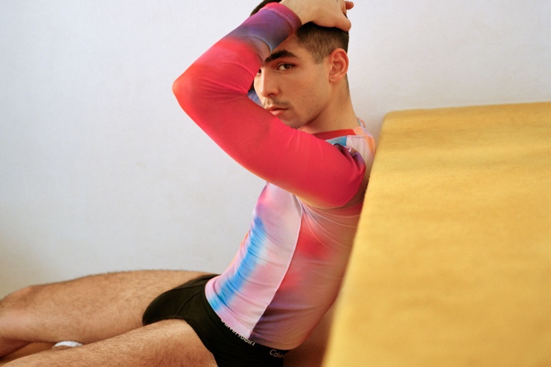 Gorka Postigo photographs Omar Ayuso for Calvin Klein's #proudinmycalvins campaign.