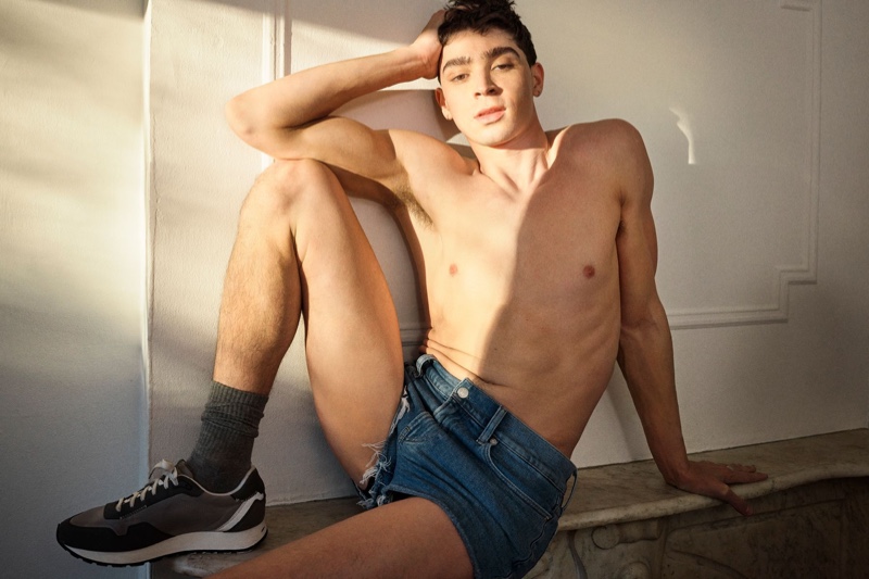 Ryan McGinley photographs Isaac Cole Powell for Calvin Klein's #proudinmycalvins campaign.