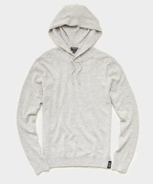 Cashmere Hoodie in Heather Oatmeal Cashmere Hoodie in Heather Oatmeal
