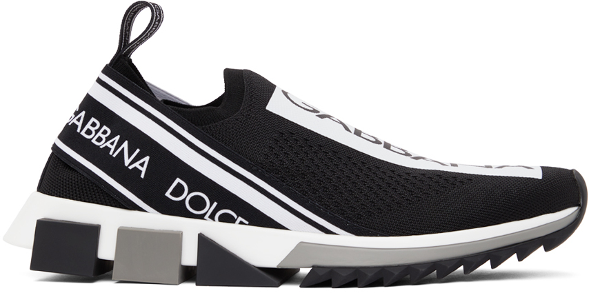 Dolce & Gabbana Black & White Sorrento Sneakers | The Fashionisto