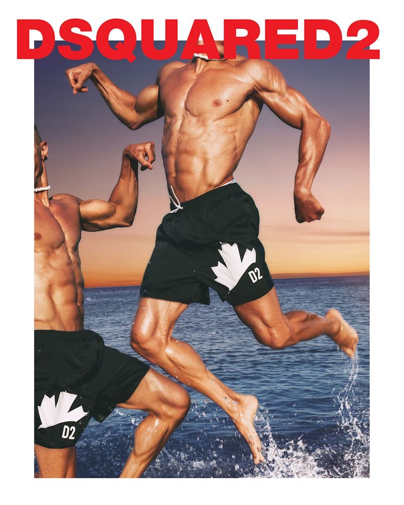 Christian Oita photographs Dsquared2's 2021 beachwear campaign.