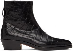 Fear of God Ermenegildo Zegna Black Alligator Texas Boots Fear of God Ermenegildo Zegna Black Alligator Texas Boots