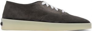 Fear of God Ermenegildo Zegna Grey Suede Low-Top Sneakers Fear of God Ermenegildo Zegna Grey Suede Low-Top Sneakers