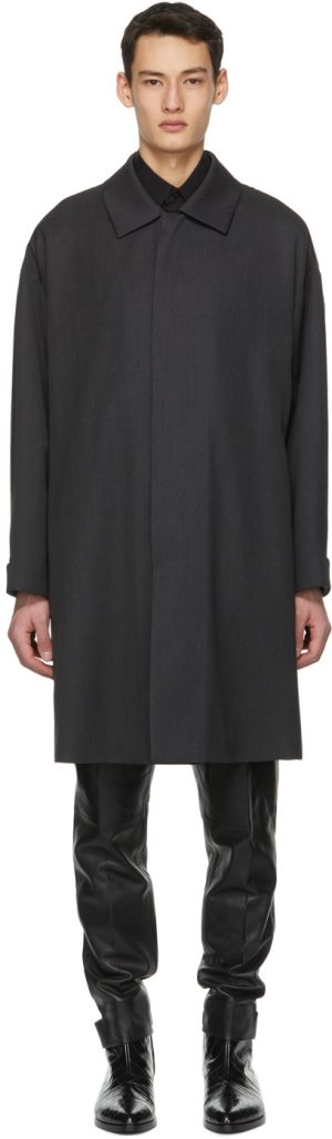 Fear of God Ermenegildo Zegna Grey Wool Trench Coat Fear of God Ermenegildo Zegna Grey Wool Trench Coat