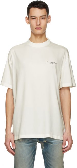 Fear of God Ermenegildo Zegna Off-White Oversized T-Shirt Fear of God Ermenegildo Zegna Off-White Oversized T-Shirt