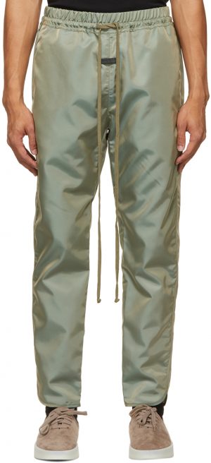 Fear of God Green Nylon Track Pants Fear of God Green Nylon Track Pants