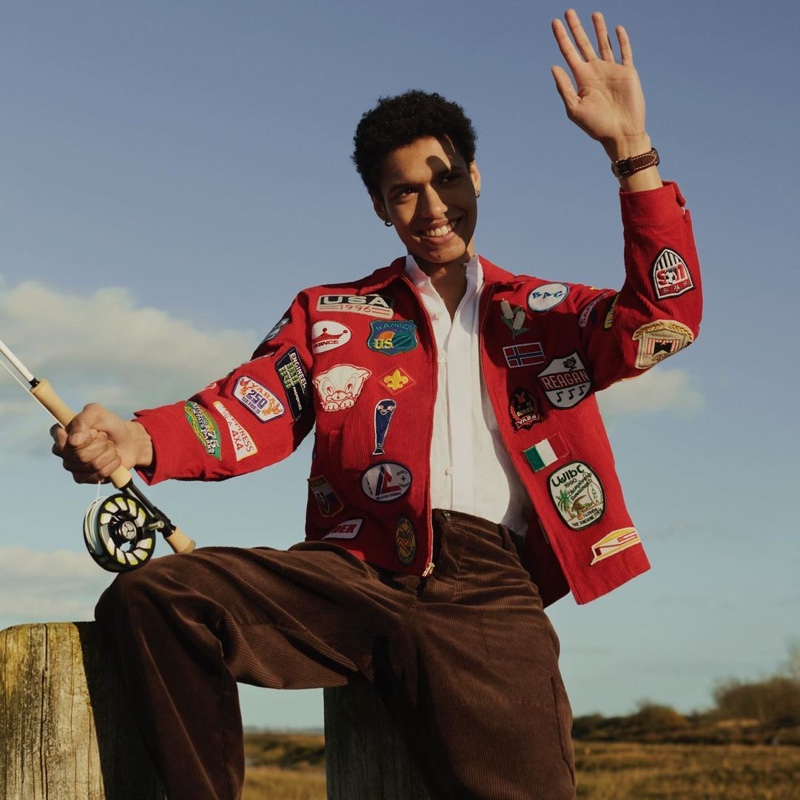 Gilbert Van Damme Dons Colorful Fashions for Telegraph Luxury