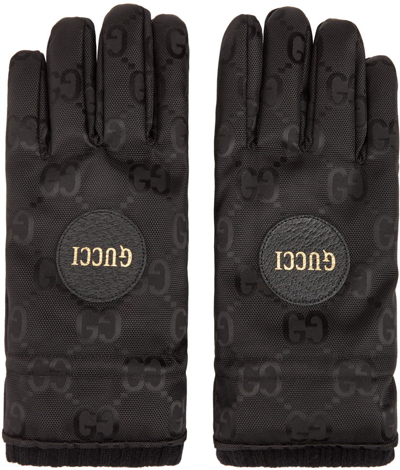 Gucci Black GG Monogram Gloves | The Fashionisto