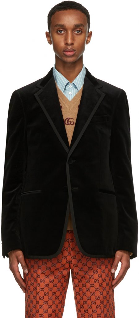 gucci velvet black