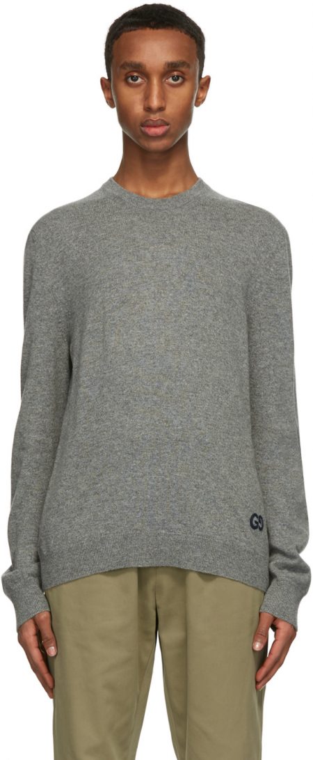Gucci Grey Cashmere GG Sweater | The Fashionisto