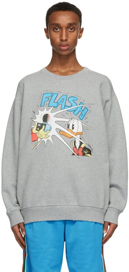 Gucci Grey Disney Edition Donald Duck Sweatshirt | The Fashionisto