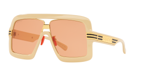 Gucci Man GC001519 - Frame color: White, Lens color: Orange Gradient, Size 60-19/140 Gucci Man GC001519 - Frame color: White, Lens color: Orange Gradient, Size 60-19/140