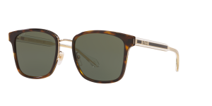 Gucci Man Gg0563sk - Frame color: Tortoise, Lens color: Green, Size 55-21/150 Gucci Man Gg0563sk - Frame color: Tortoise, Lens color: Green, Size 55-21/150