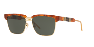 Gucci Man Gg0603s - Frame color: Tortoise, Lens color: Green, Size 56-16/145 Gucci Man Gg0603s - Frame color: Tortoise, Lens color: Green, Size 56-16/145