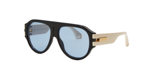 Gucci Man Gg0665s - Frame color: Black, Lens color: Blue, Size 58-15/145 Gucci Man Gg0665s - Frame color: Black, Lens color: Blue, Size 58-15/145