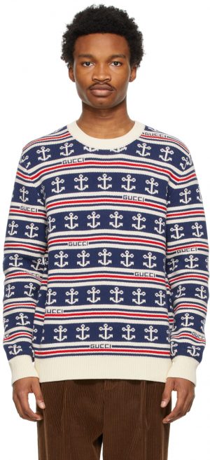 navy gucci sweater