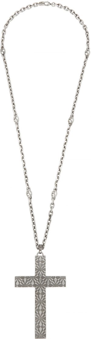 Gucci Silver Cross Necklace Gucci Silver Cross Necklace