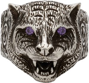 Gucci Silver Feline Garden Ring Gucci Silver Feline Garden Ring