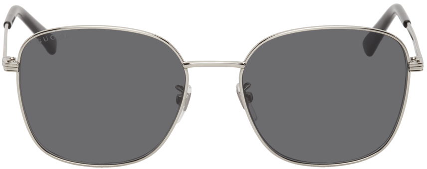 Gucci Silver GG0837SK Sunglasses | The Fashionisto