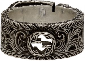 Gucci Silver Interlocking G Garden Ring Gucci Silver Interlocking G Garden Ring