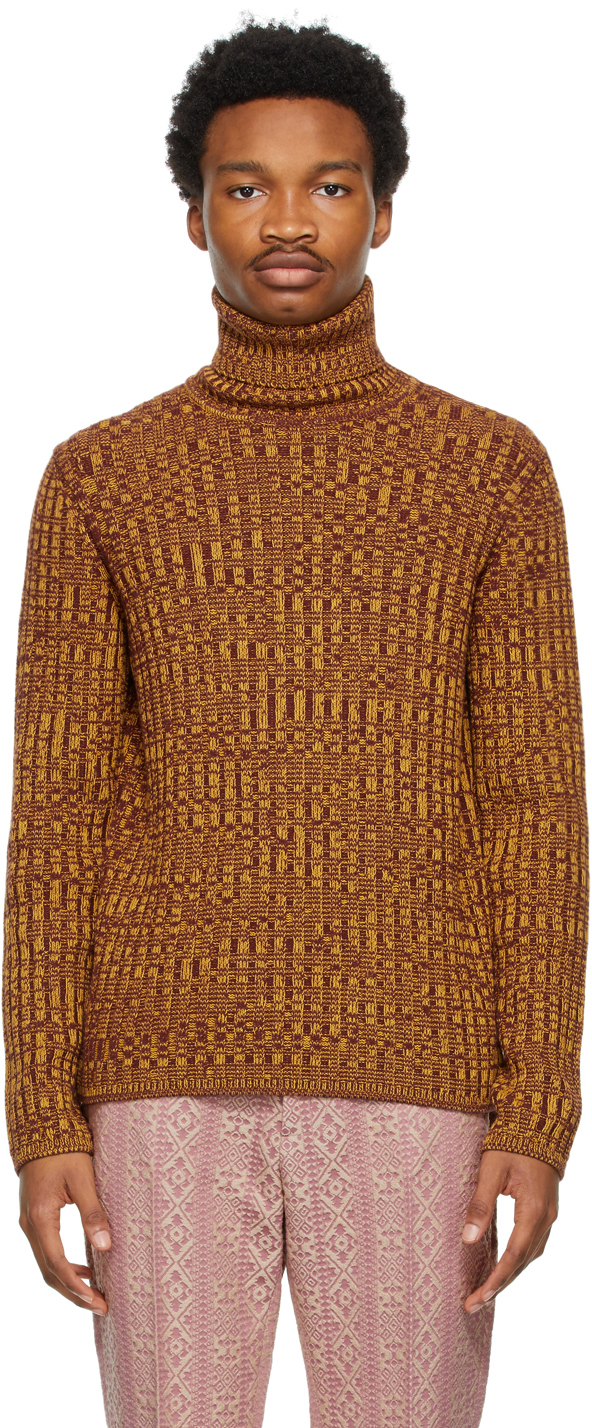 Gucci Yellow & Brown Vanisé Knit Sweater | The Fashionisto