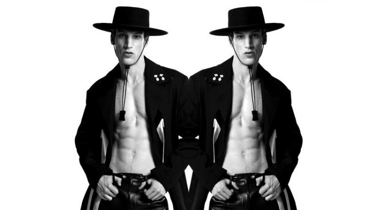 Iasonas Laios Rocks Leather, Lace + More for Esquire España