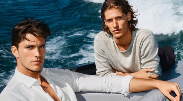 Umberto Villahermosa & Dan Zsolt Cruise with JOOP! for Spring Campaign Models Dan Zsolt and Umberto Villahermosa front JOOP!'s spring-summer 2021 campaign.