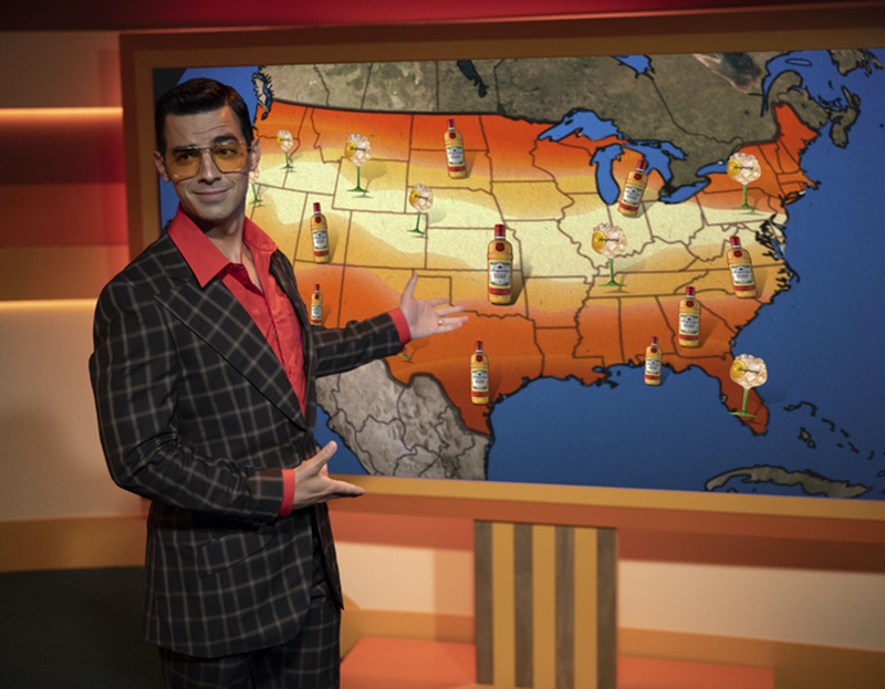 Singer Joe Jonas steps in as a weatherman for Tanqueray Sevilla Orange.